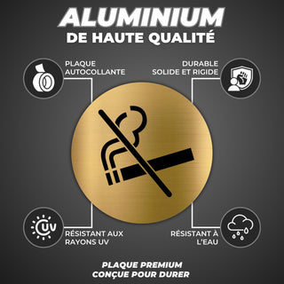 Señal Prohibido Fumar: material premium resistente a rayos UV y agua