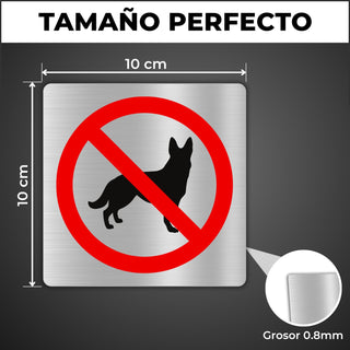 Prohibido Perros: medidas y grosor del producto