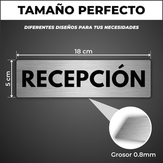 Señal Recepción: medidas y grosor del producto