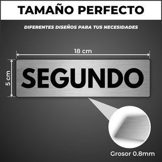 Señal Segundo Piso: medidas y grosor del producto