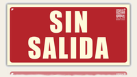 LEIASA | Señal Sin Salida Homologada - 16x32 cm - PVC Fotoluminiscente - Clase B - 10 Años