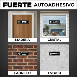 Señal Timbre: válida en madera, cristal, ladrillo y estuco