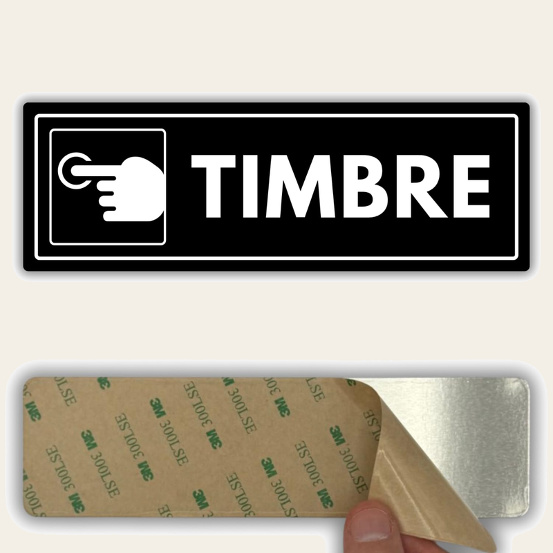 Señal Timbre, 7,5 x 23 cm