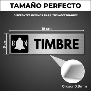 Timbre de Puerta: medidas y grosor del producto