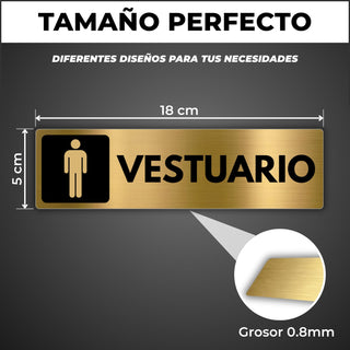 Señal Vestuario Hombre: medidas y grosor del producto