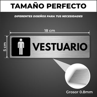 Señal Vestuario Hombre: medidas y grosor del producto