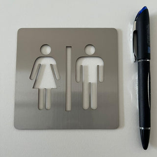 WC Mujer y Hombre: material premium resistente a rayos UV y agua