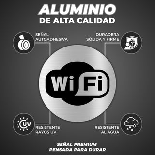 Señal WiFi: material premium resistente a rayos UV y agua