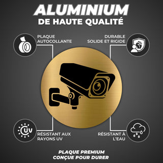 Señal Zona Videovigilada: material premium resistente a rayos UV y agua